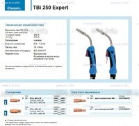Горелка для полуавтоматической сварки TBi 250 Expert, длина 5 m. - st-e.info - Самара