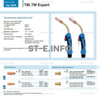 Горелка для полуавтоматической сварки TBi  7W Expert, длина 3 m. - st-e.info - Самара