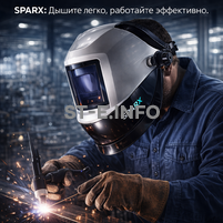 Маска сварщика Sparx с устройством подачи воздуха - st-e.info - Самара