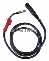 Сварочная горелка для полуавтомата QTB-500A длина кабеля 4 метра, евроадаптер - st-e.info - Самара